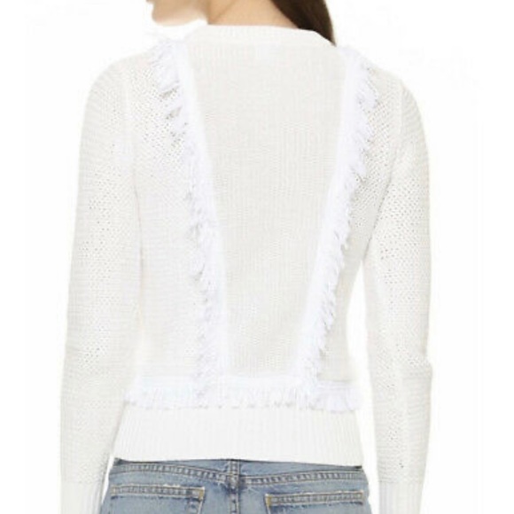 Club Monaco Martuska Fringe Crewneck Sweater - Picture 4 of 9